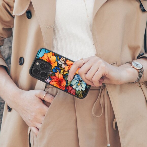 Floral Aesthetic Case iPhone 16, 15 Pro, Galaxy S25 S24, Pixel 8 Pro 9 Pro XL - Picture 4 of 4